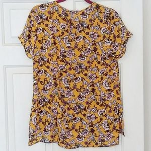 Nordstrom Yellow High/Low Blouse